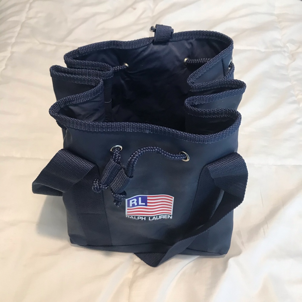 Drawstring polo Ralph Lauren tote, and small bag
